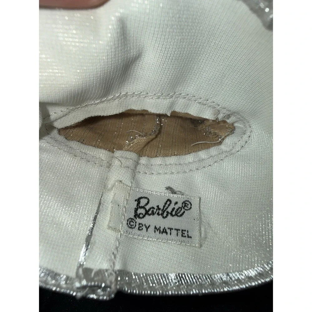 Vintage Barbie Salute To Silver‎ Sparkle Dress #1885 1960s 11in Doll Clothes